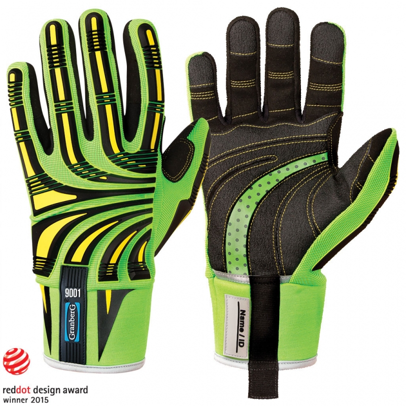 Cut F Impact Hi-Viz™ beschermende handschoenen