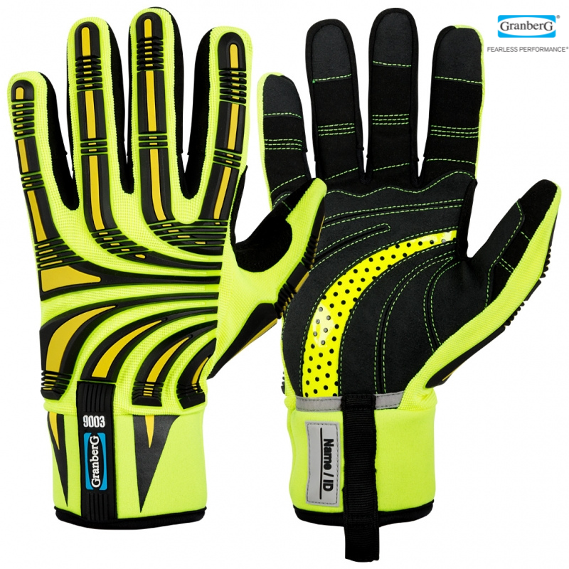 Cut F Impact Hi-Viz™ beschermende handschoenen